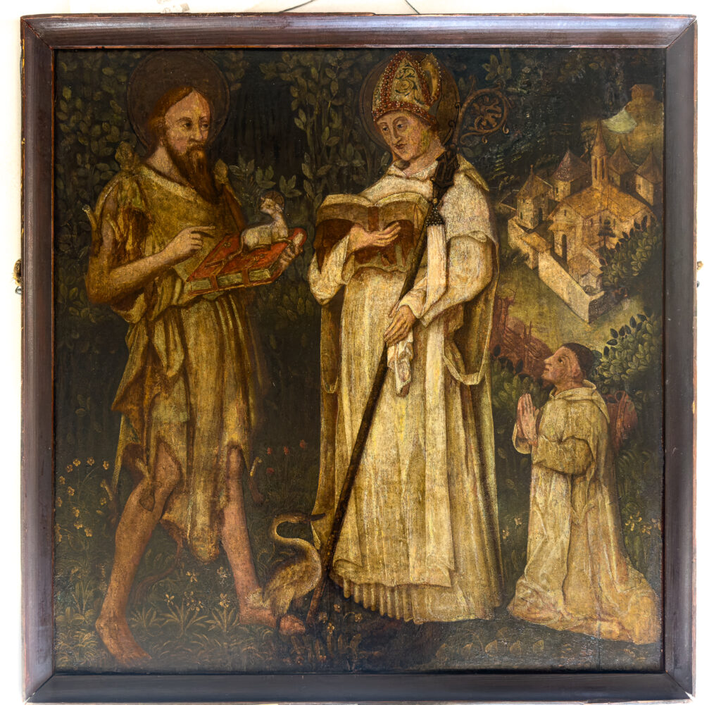 Gotische Altartafel - Stifterbild